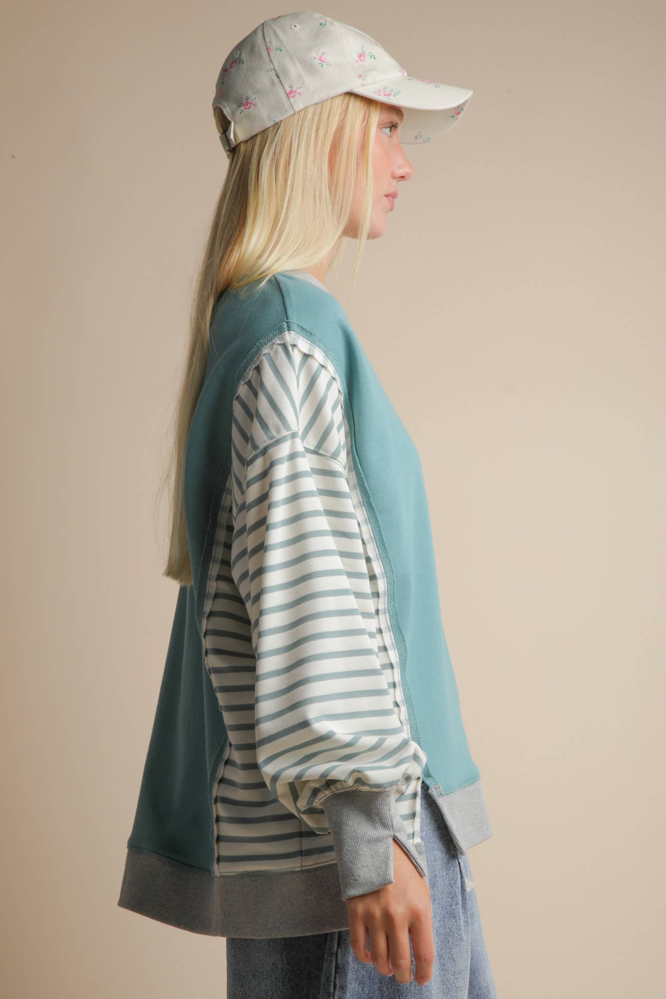 Oversized Striped Top