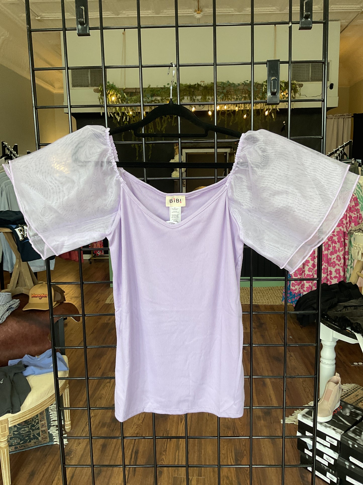Lavender Tulle Sleeve