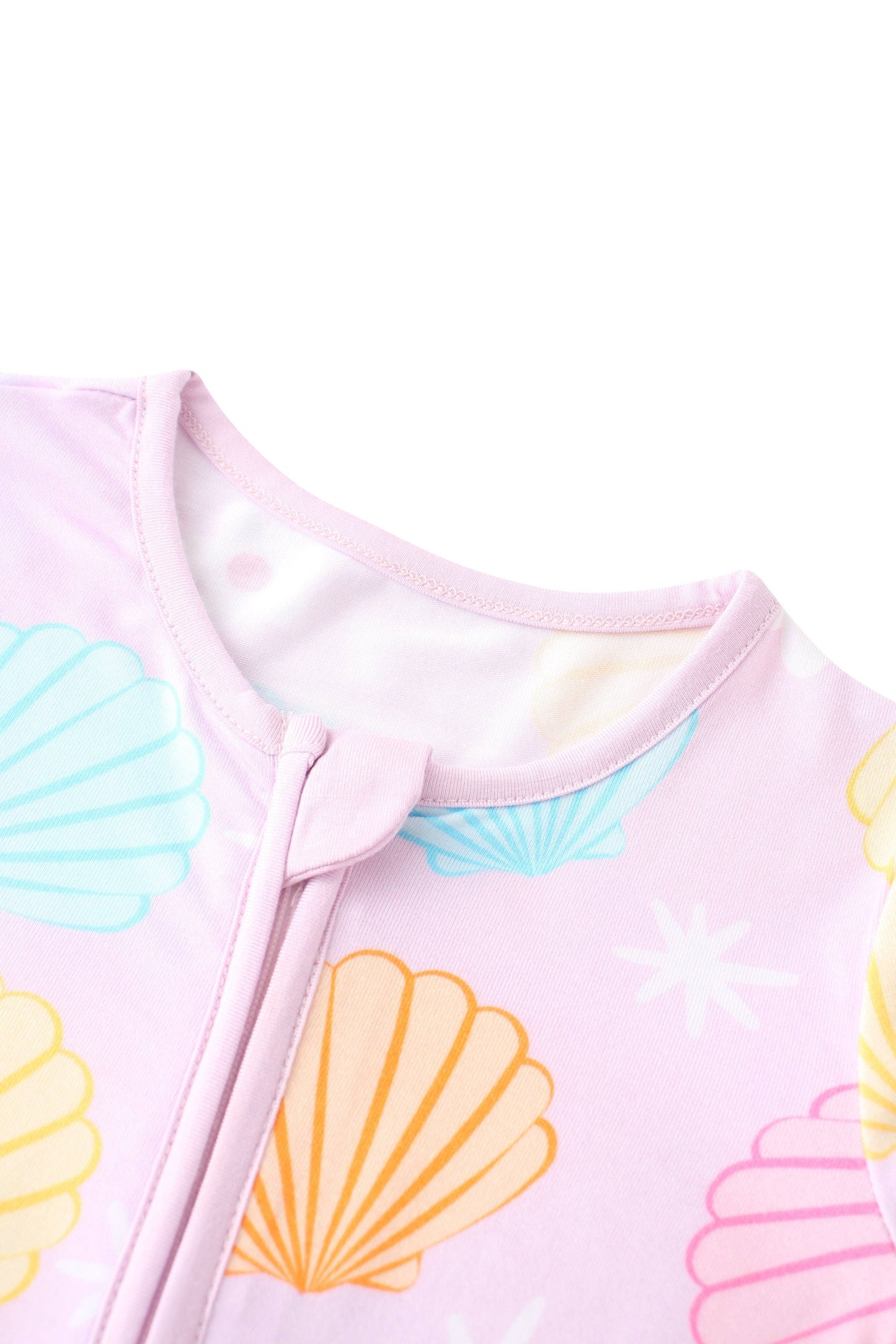 Pastel Seashell Bamboo Zippy