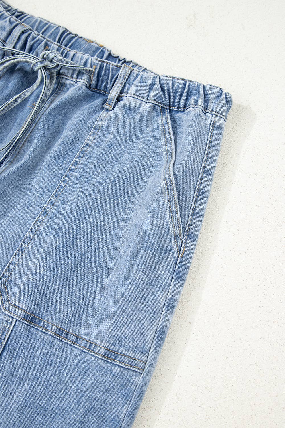Drawstring Wide Leg Pants