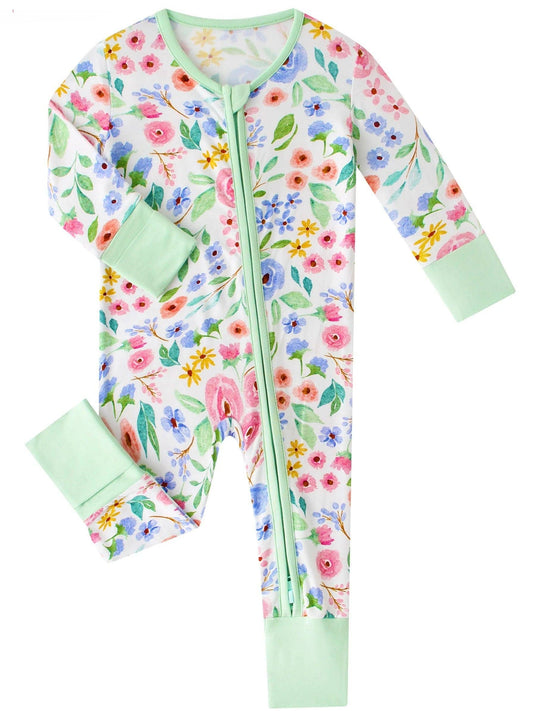 Ditsy Floral Bamboo Zippy