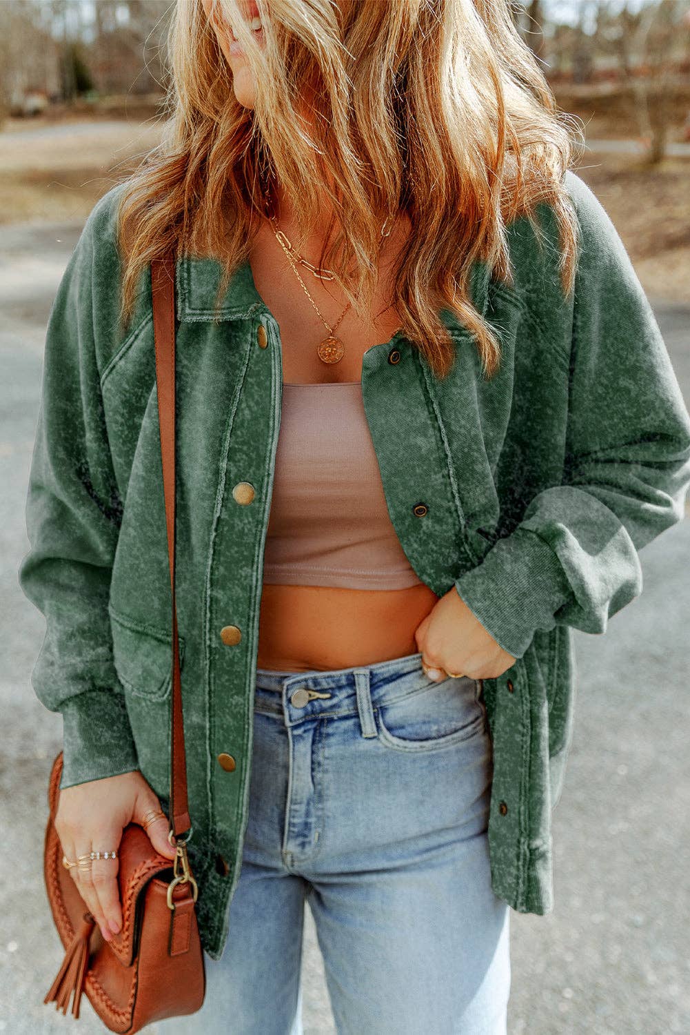 Vintage Green Shacket