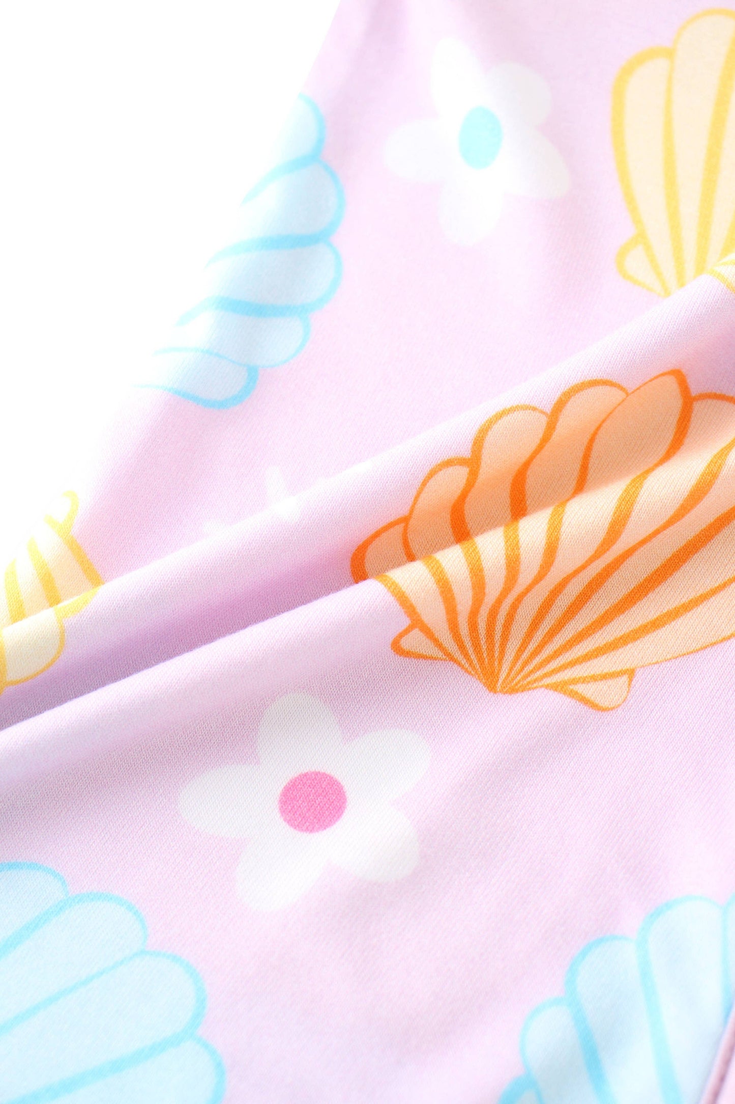 Pastel Seashell Bamboo Zippy