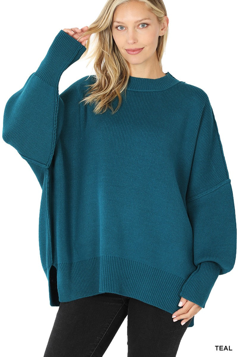 Side Slit OverS Sweater