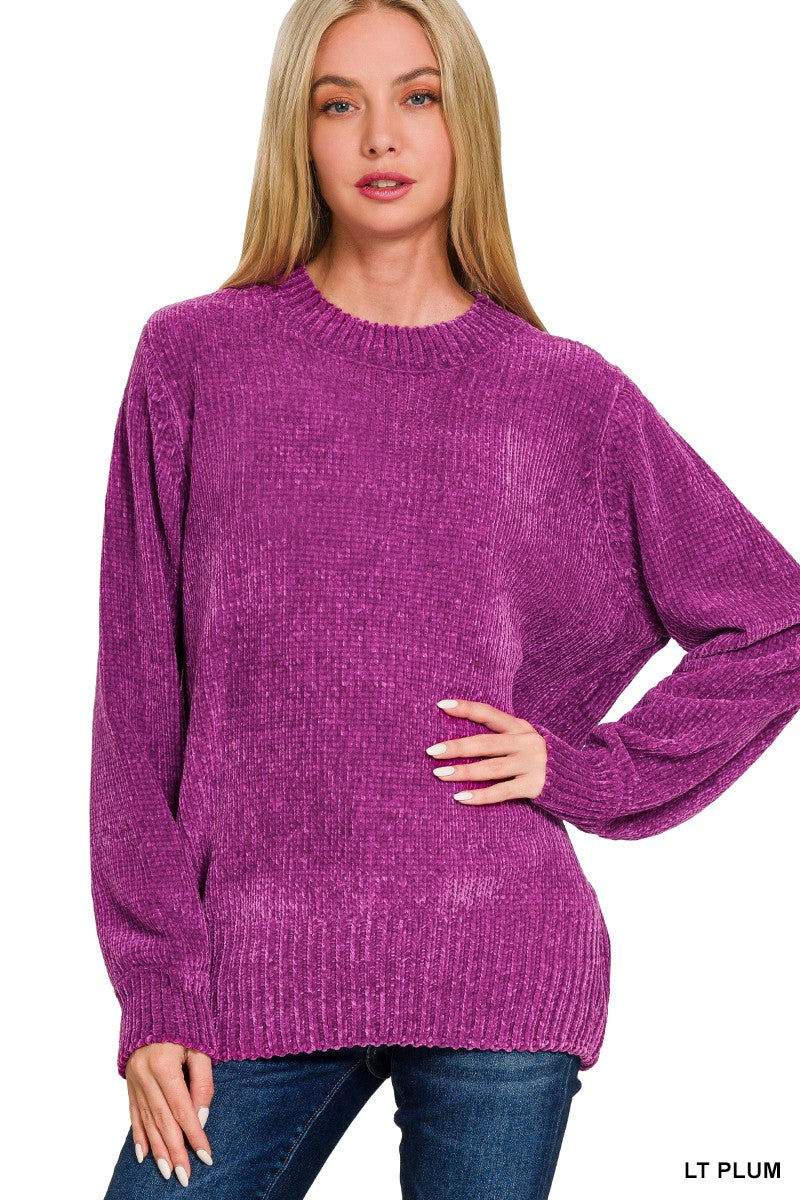 Chenille Balloon Sweater