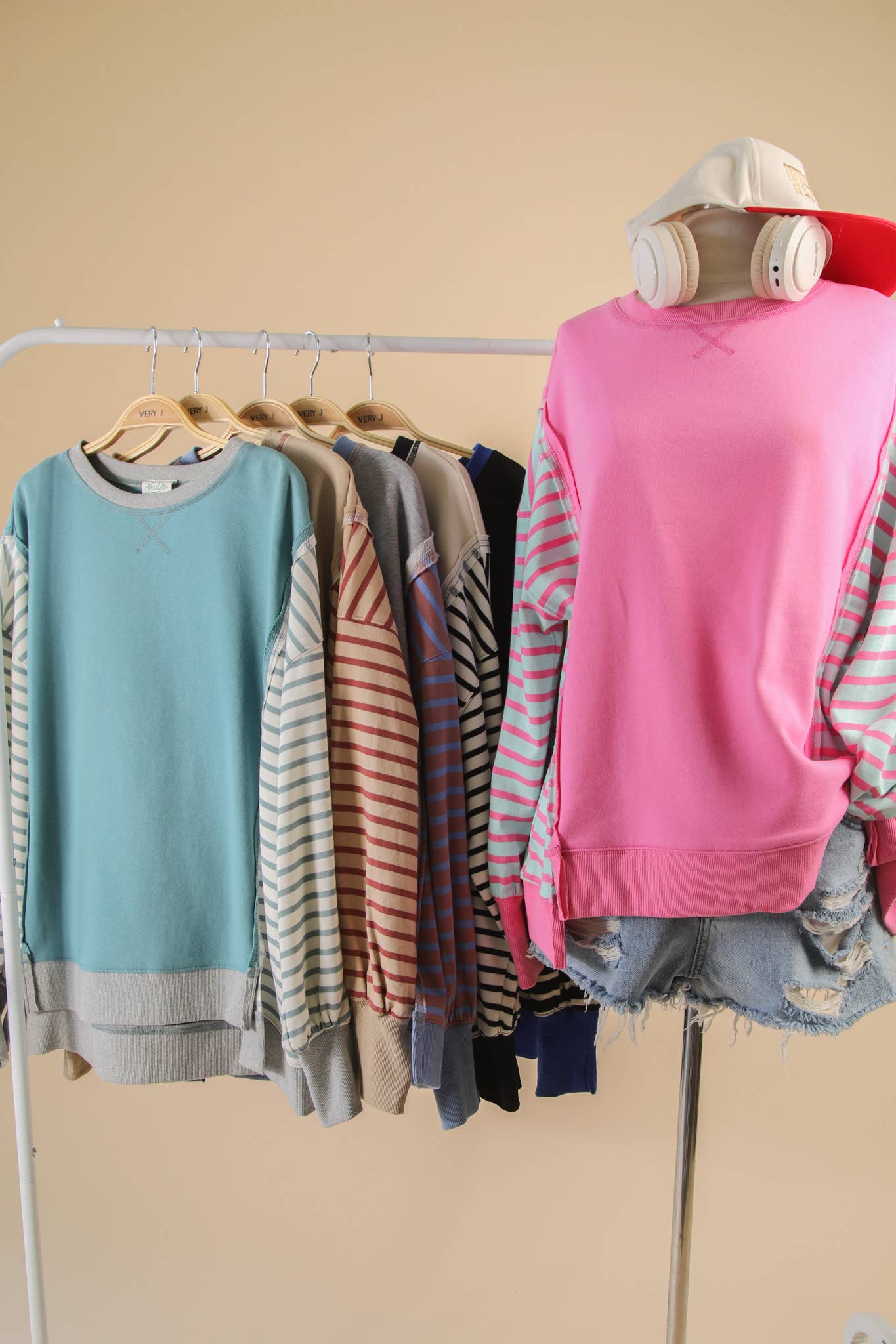 Oversized Striped Top