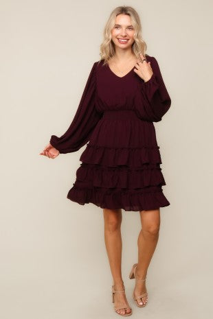 Ruddle Tiered Dress