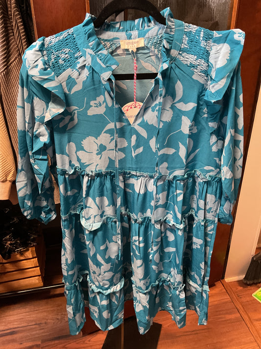 Turquoise Mix Dress