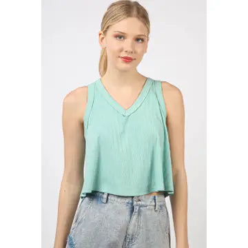 Mint Crop Tank