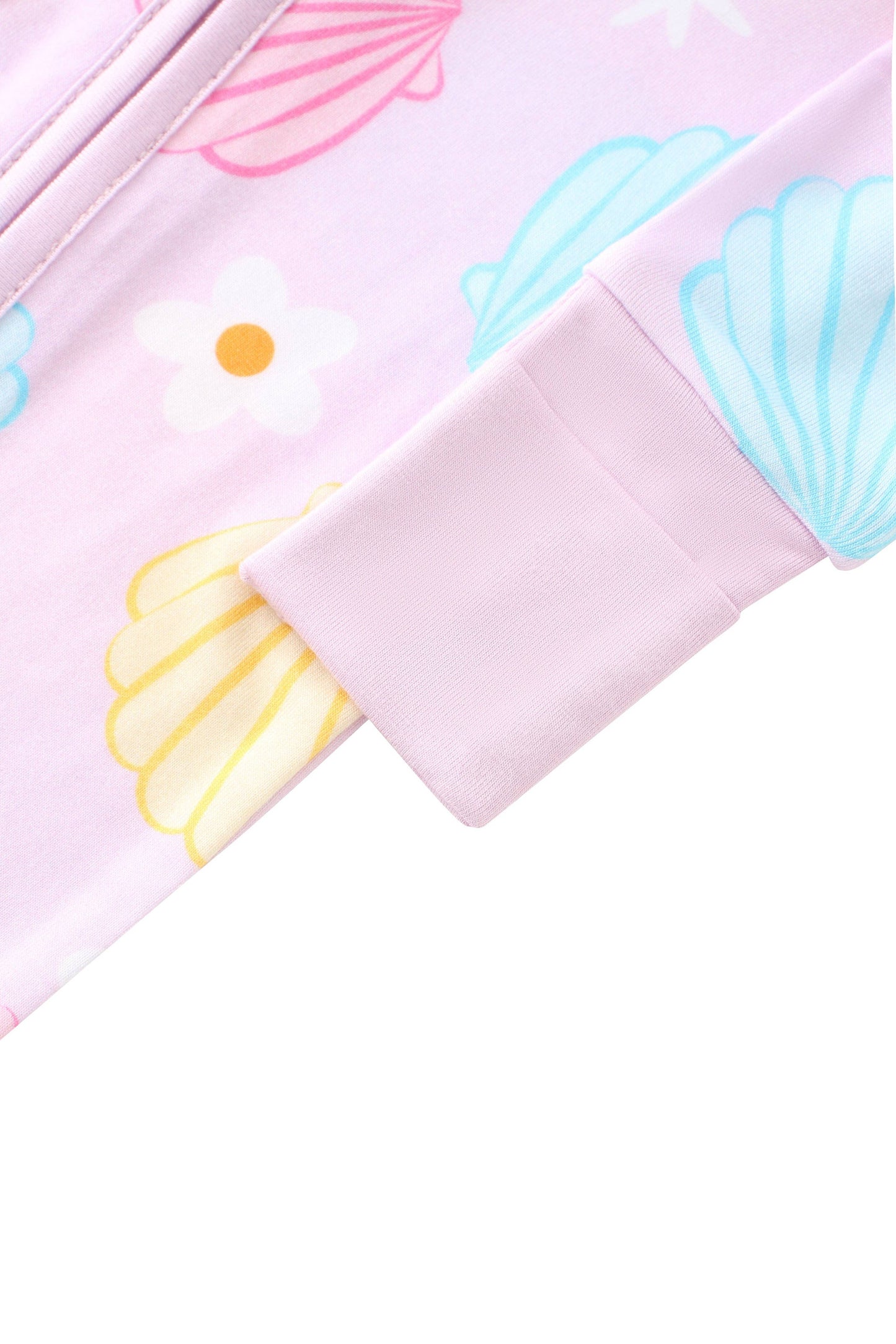 Pastel Seashell Bamboo Zippy
