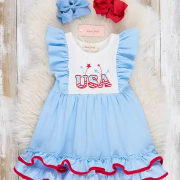 USA Ruffle Dress