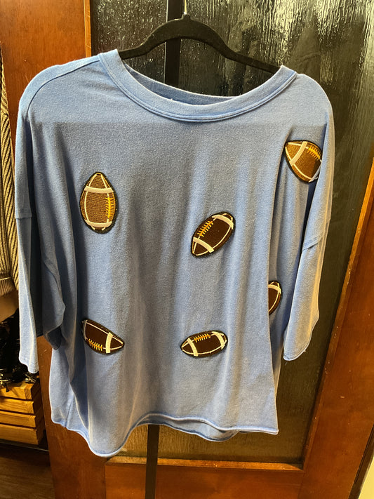 Royal FBall Patch Tee