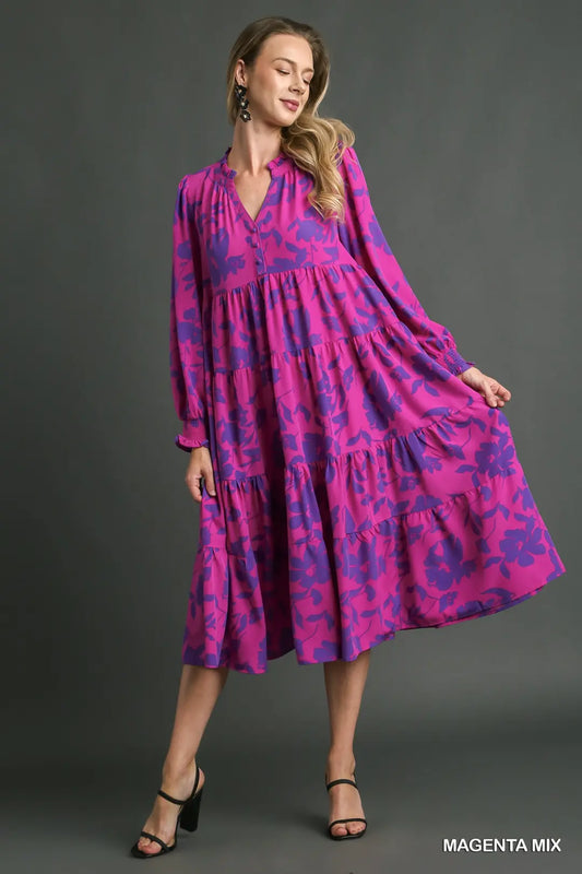 Magenta Mix Dress