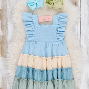Tier Blue Dress