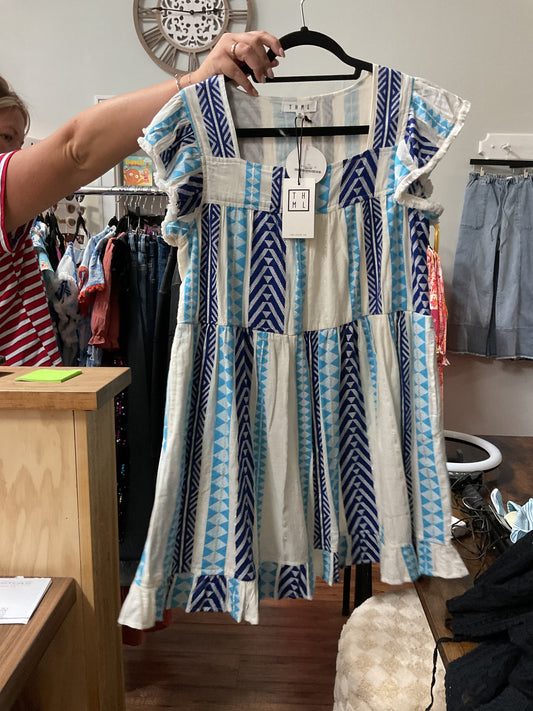 Blue Pat Dress
