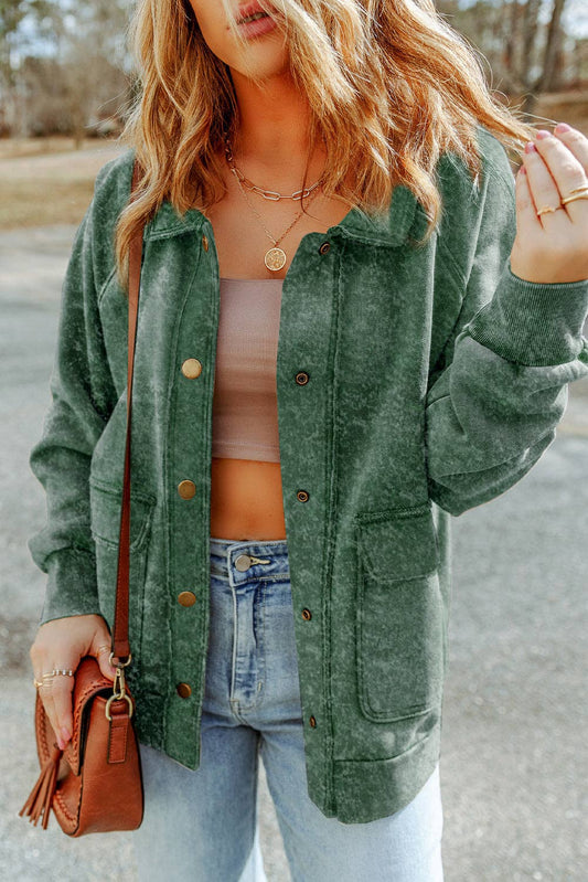 Vintage Green Shacket