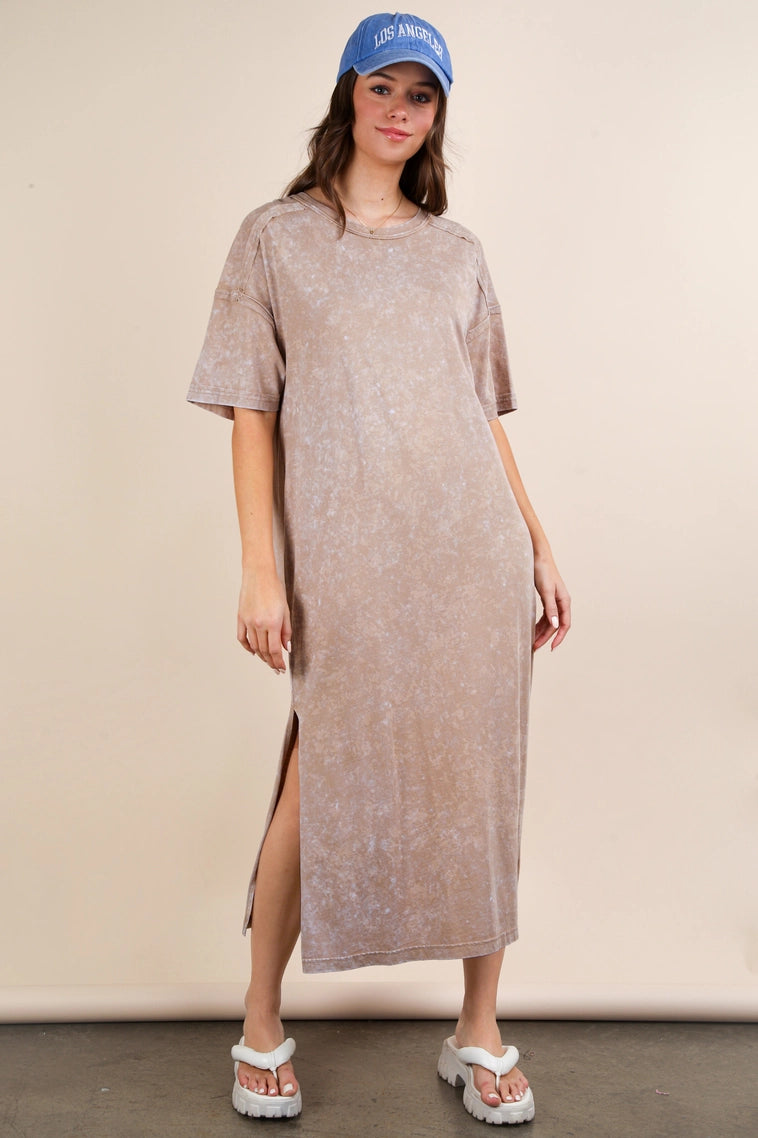 Beige Midi Cotton