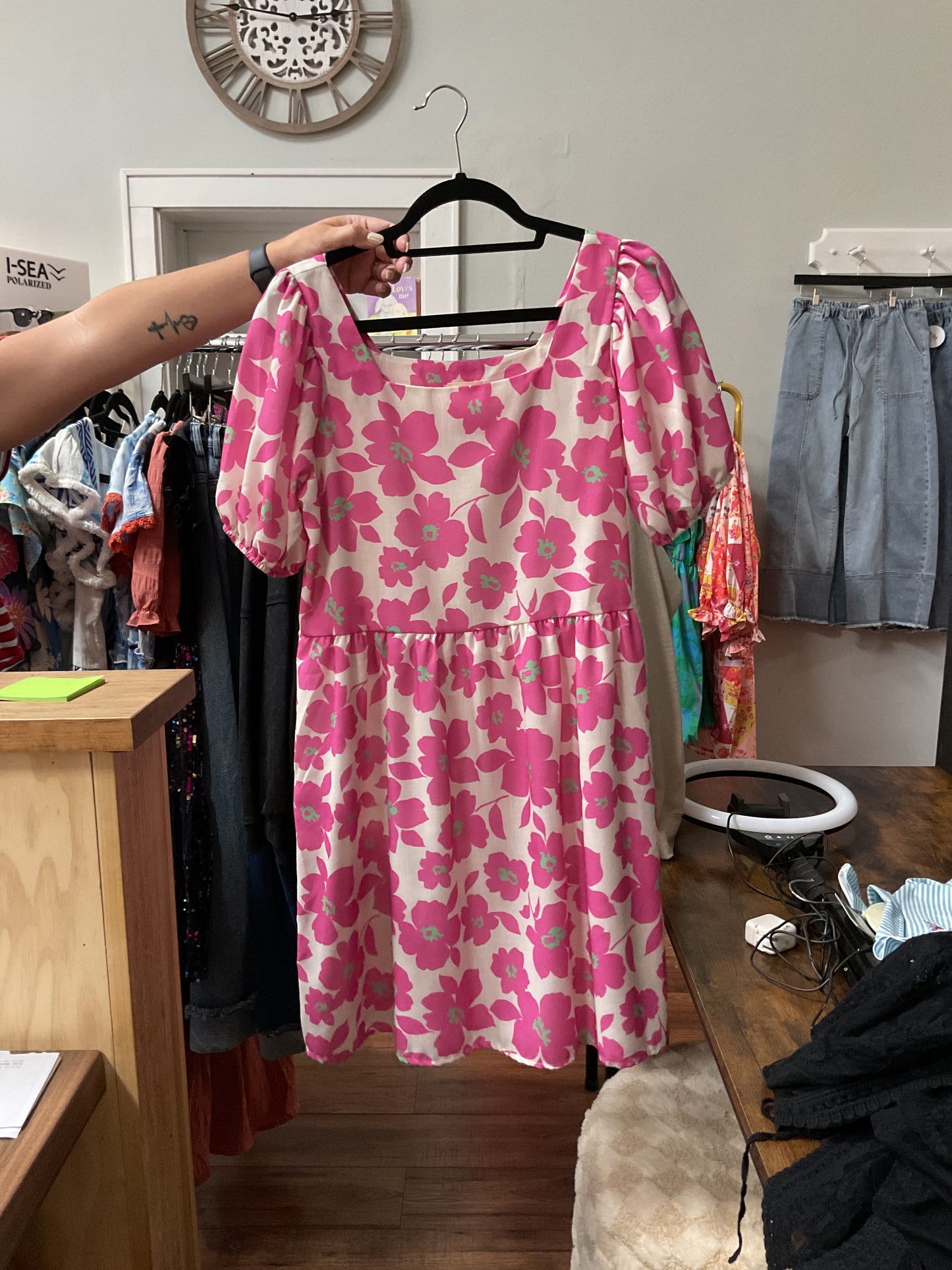 Floral Balloon Dress
