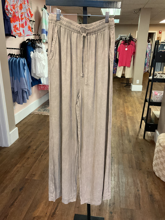 Beige Linen Pant