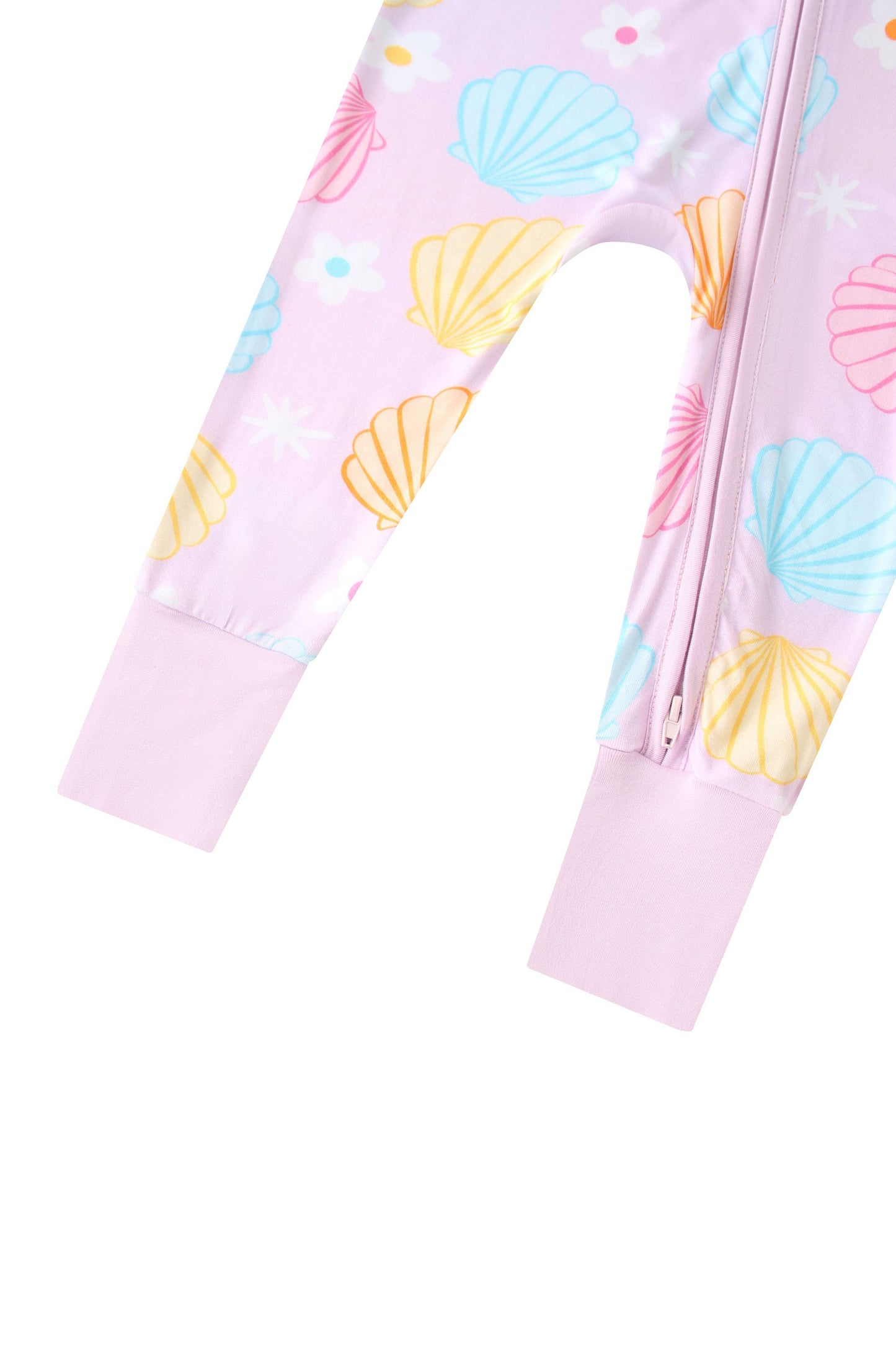 Pastel Seashell Bamboo Zippy