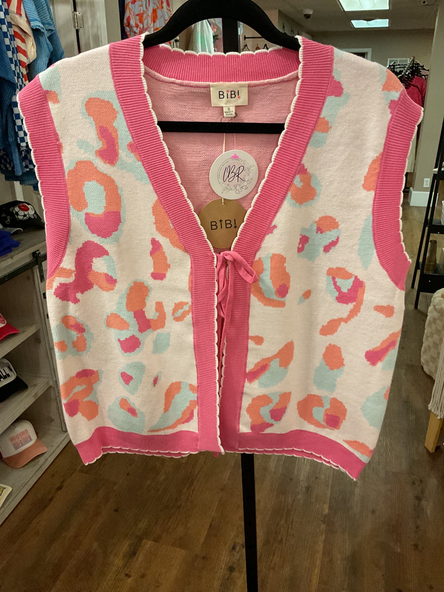 Pink Leo Swtr Vest