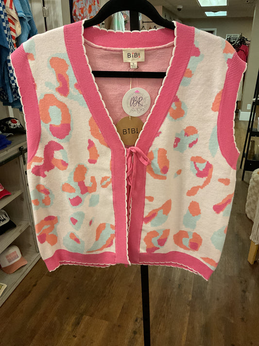 Pink Leo Swtr Vest