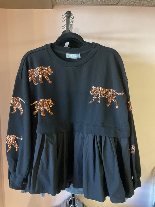 Tiger Sequin Sweatshirt