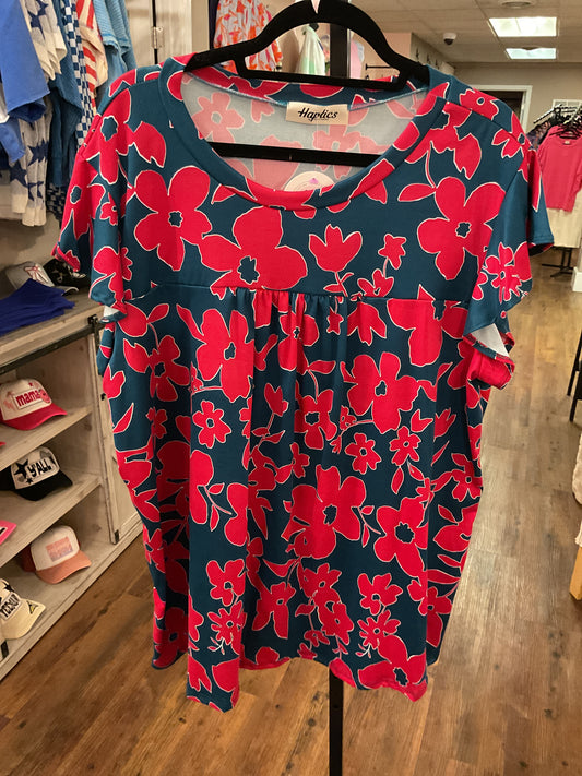 PS Berry Floral Top