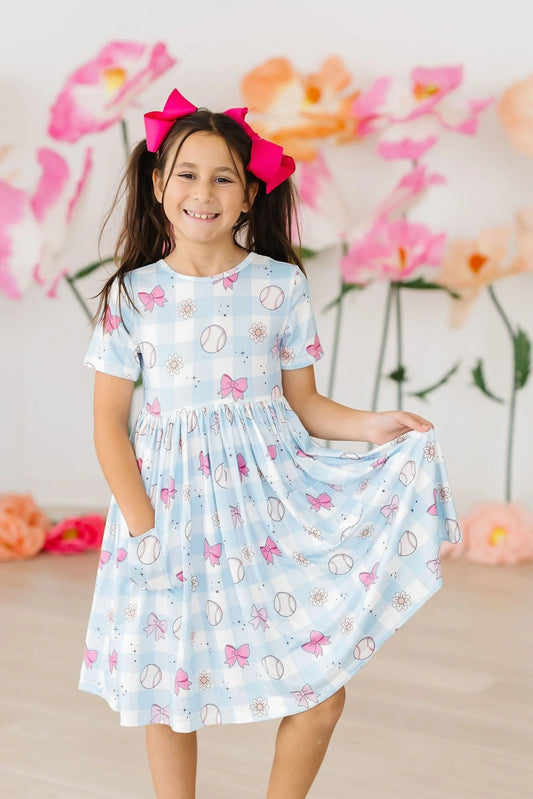 Baseball Twirl Dress