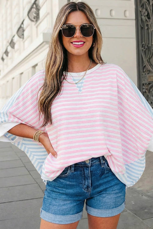 Stripe Patch Batwing SS