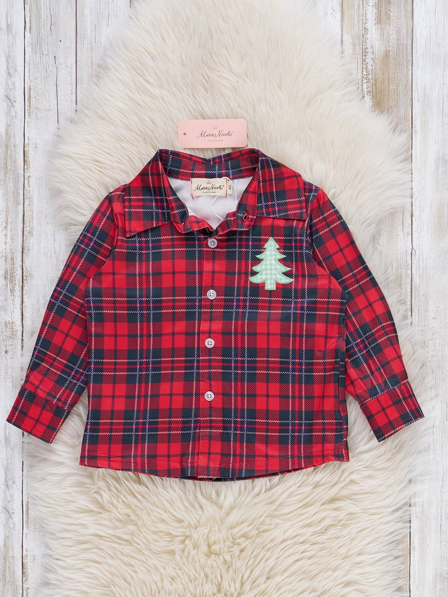 Lumberjack Embroidered Button-Up Shirt