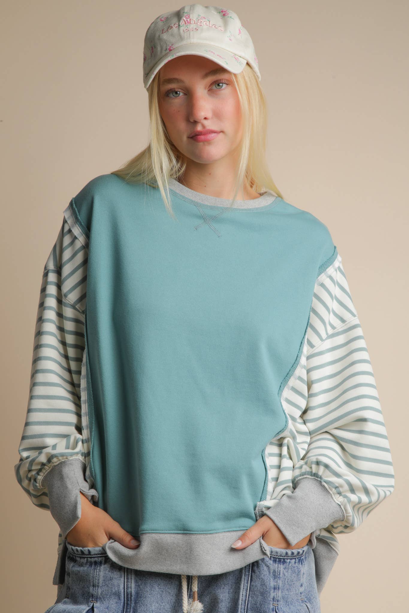 Oversized Striped Top