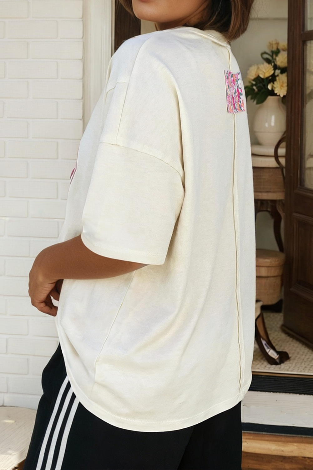 Floral Patch Oversize Tee