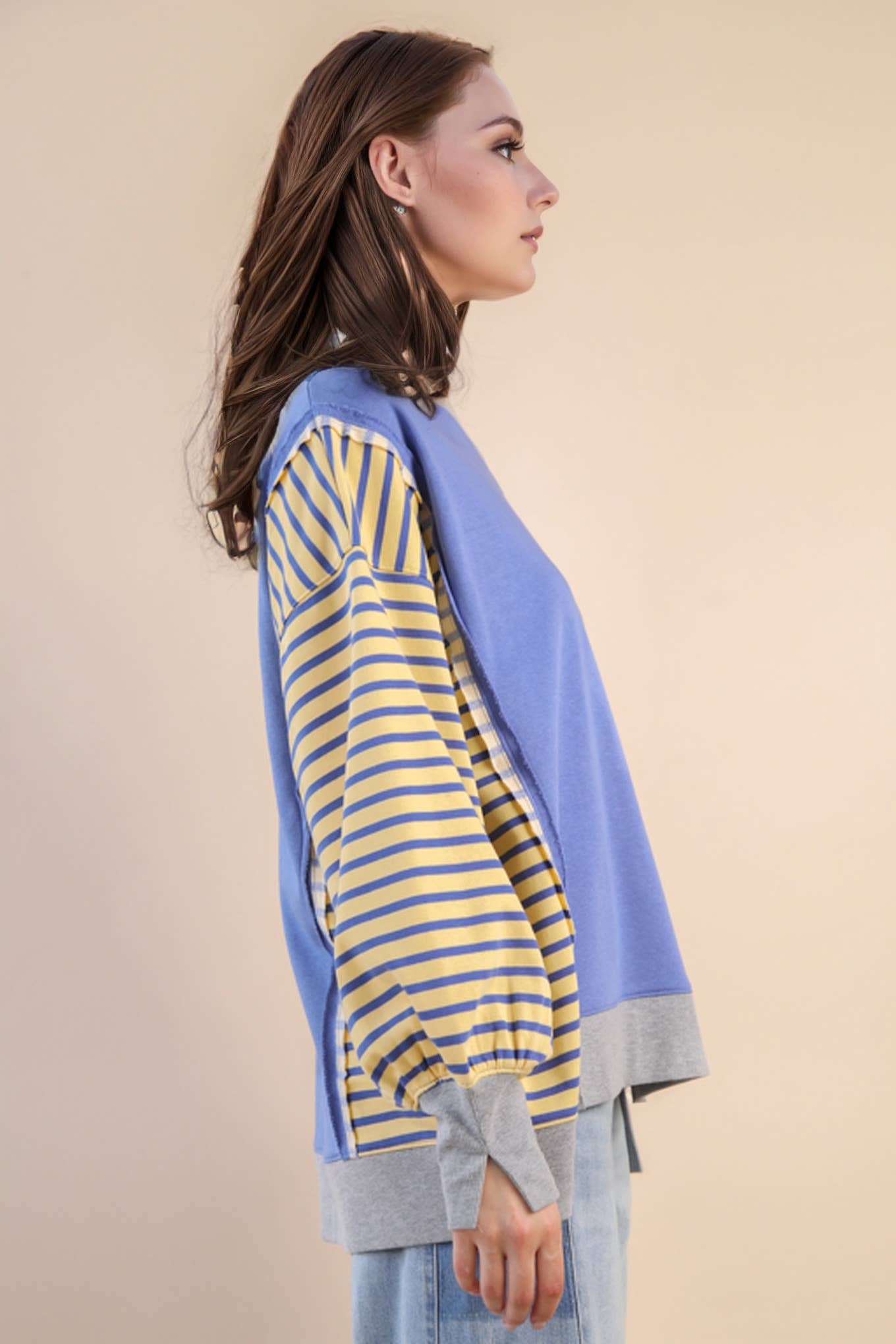 Oversized Striped Top