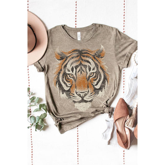 TIGER BIG FACE MINERAL GRAPHIC TEE