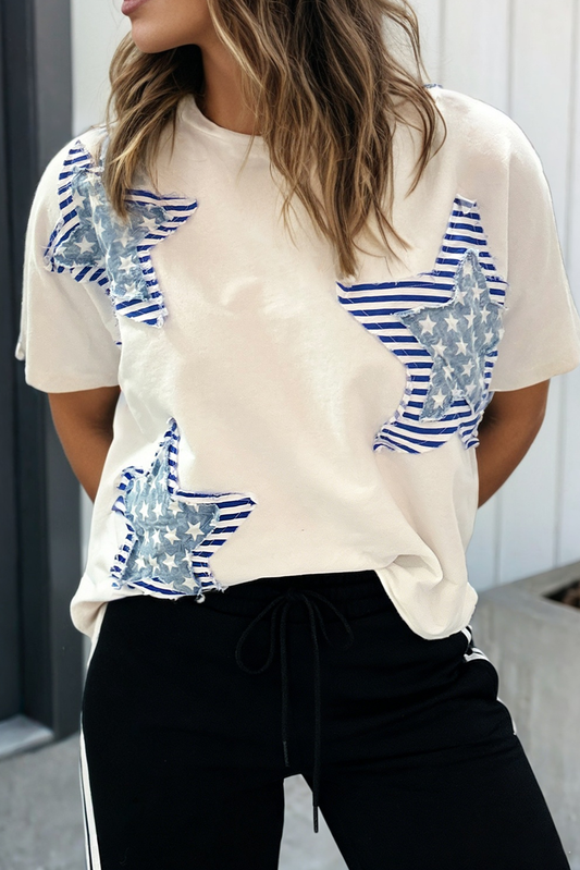 Star Patched Mineral Tee